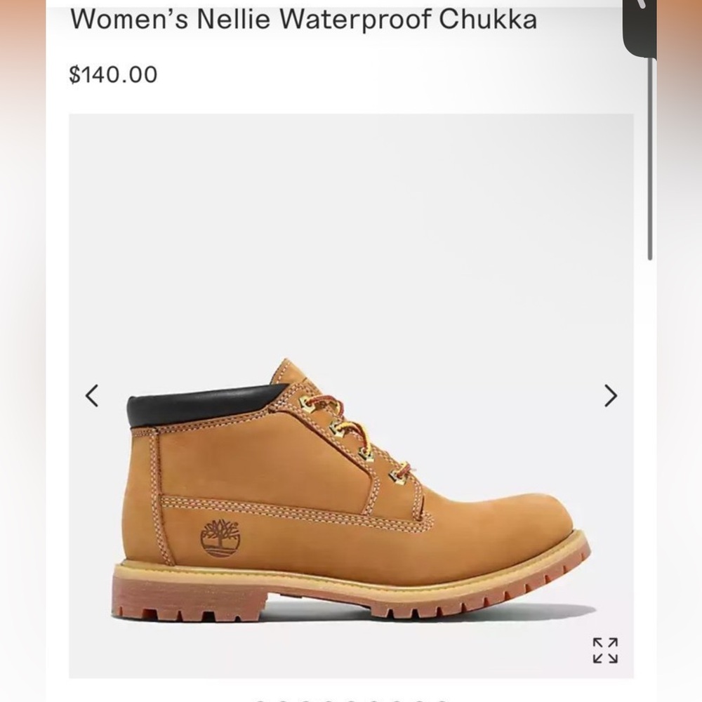 Timberland Brown Ankle Boots with Black Collar